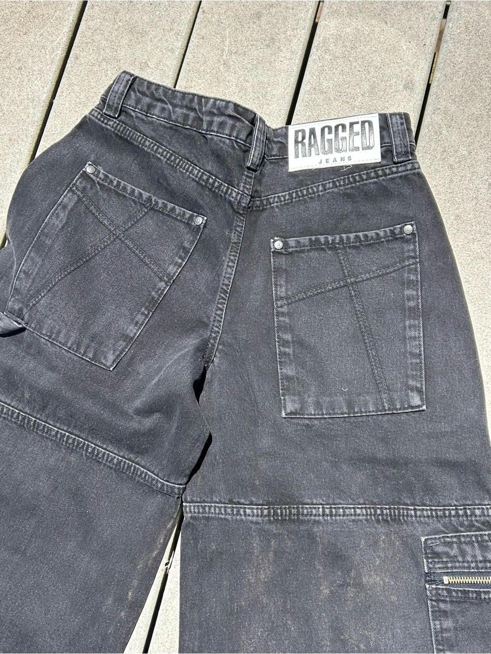 Ragged Priest sweeper Zip Jean Combat Wide Leg  Skater Jeans - 26” - NEW! - Picture 7 of 10